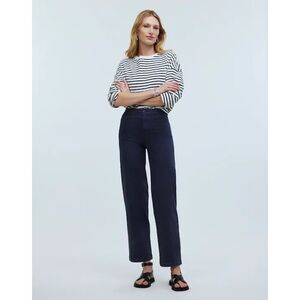 Madewell The Emmett Wide-Leg Crop Pant Welt Pocket in Ink Size 31
